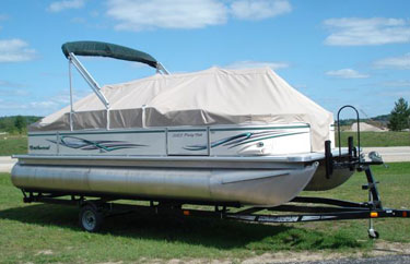 Covered Northwoods Pontoon